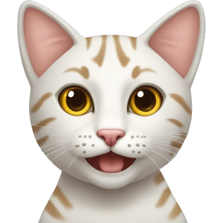 Gatto accaldato con l'affanno  emoji