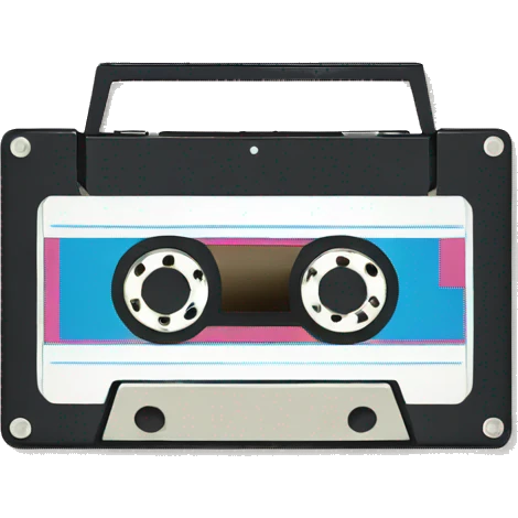 Cassette vintage emoji