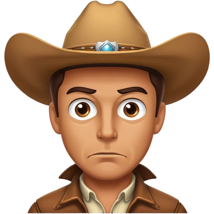 Crazy cowboy emoji
