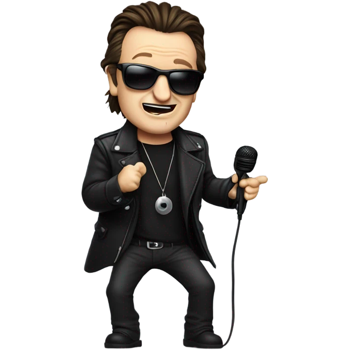 Bono singing  emoji