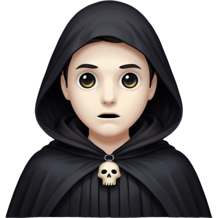 Shadowy Phantom with Cloak horror look emoji