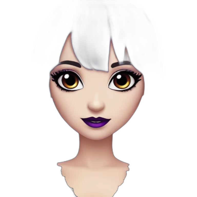 Elissabat-vampire-monsterhigh-goth-romantic-bangs-hair-purple-black emoji