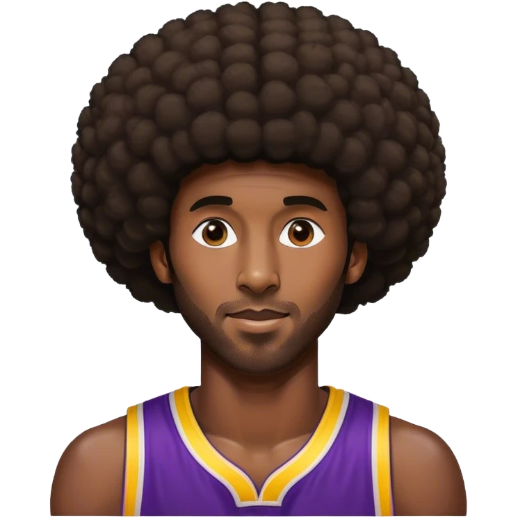 Kobe with an Afro  emoji