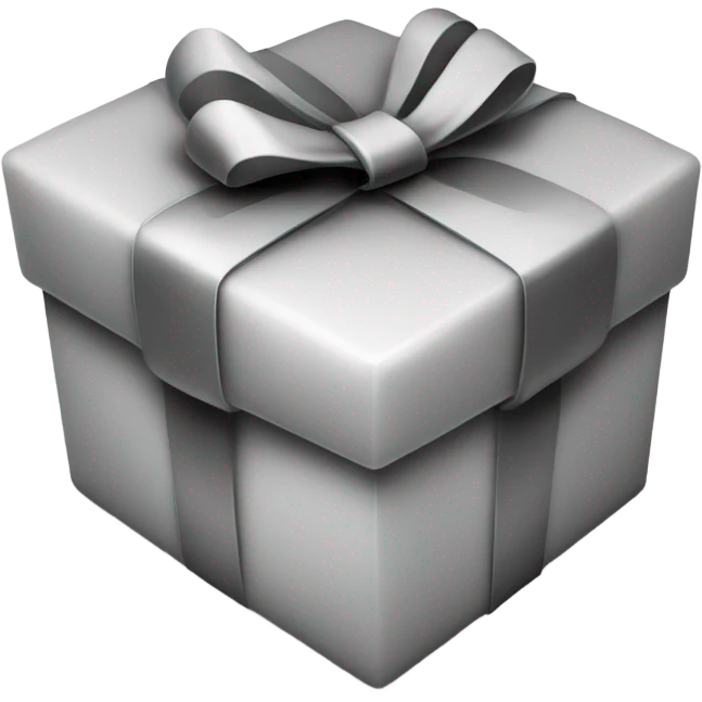 outline gift box emoji
