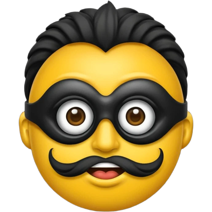 Um emoji gotico com a máscara de espinhos d emoji