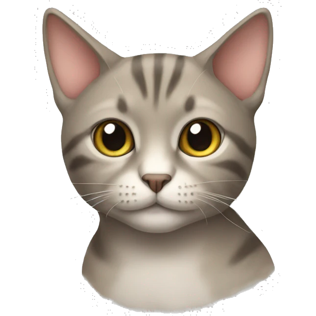 Cat as like as human emoji