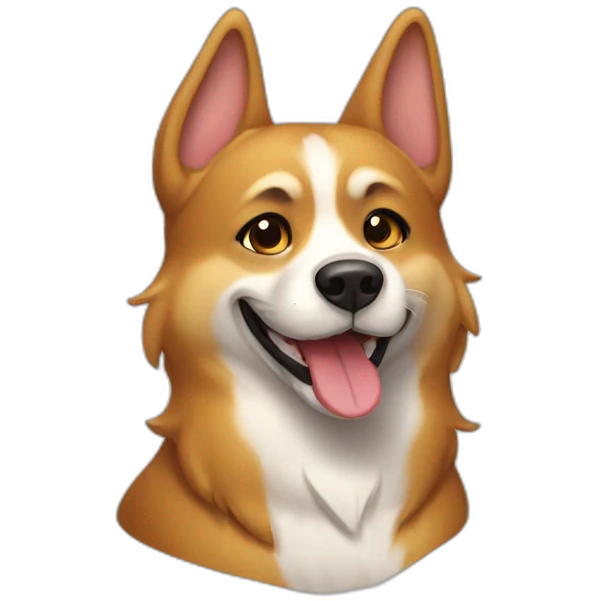 Perro feliz emoji