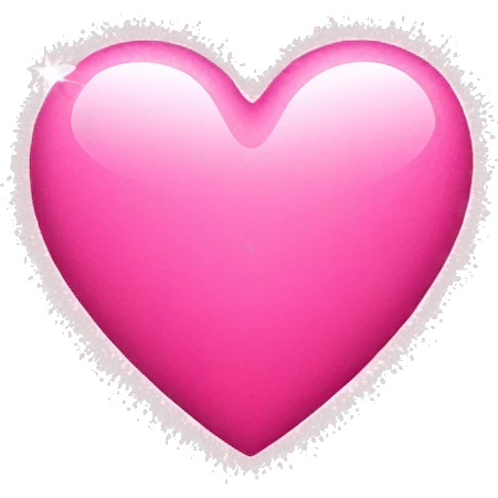 pink heart with sparkle emoji