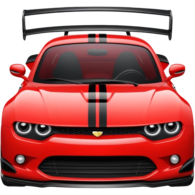 angry red car emoji