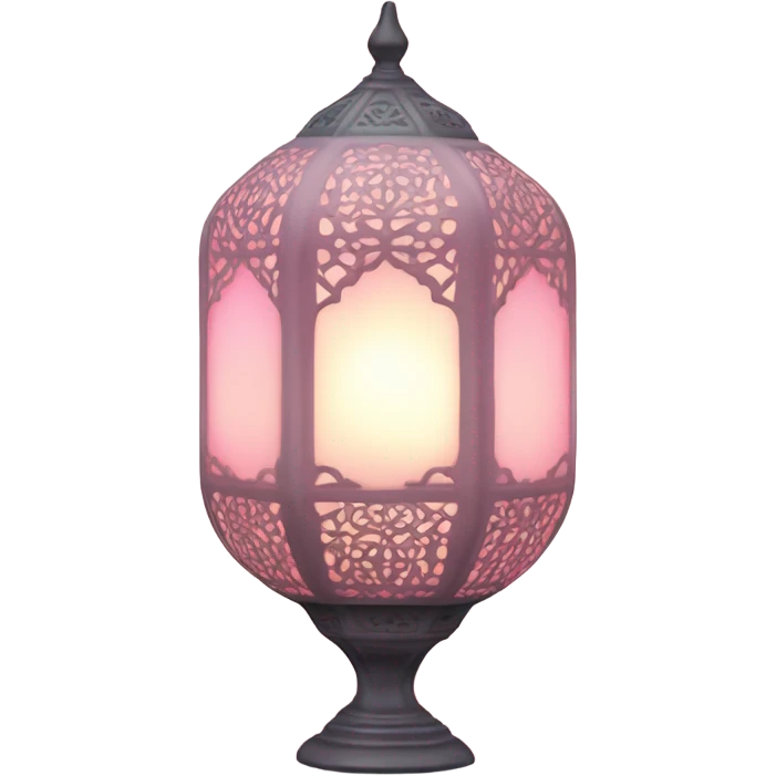 pastel pink muslim lamp emoji