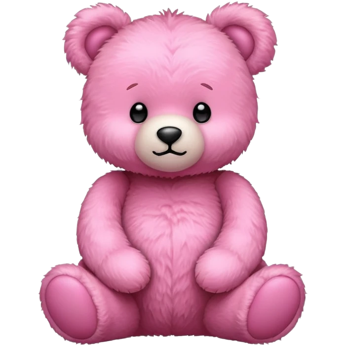 Pink teddy bear emoji