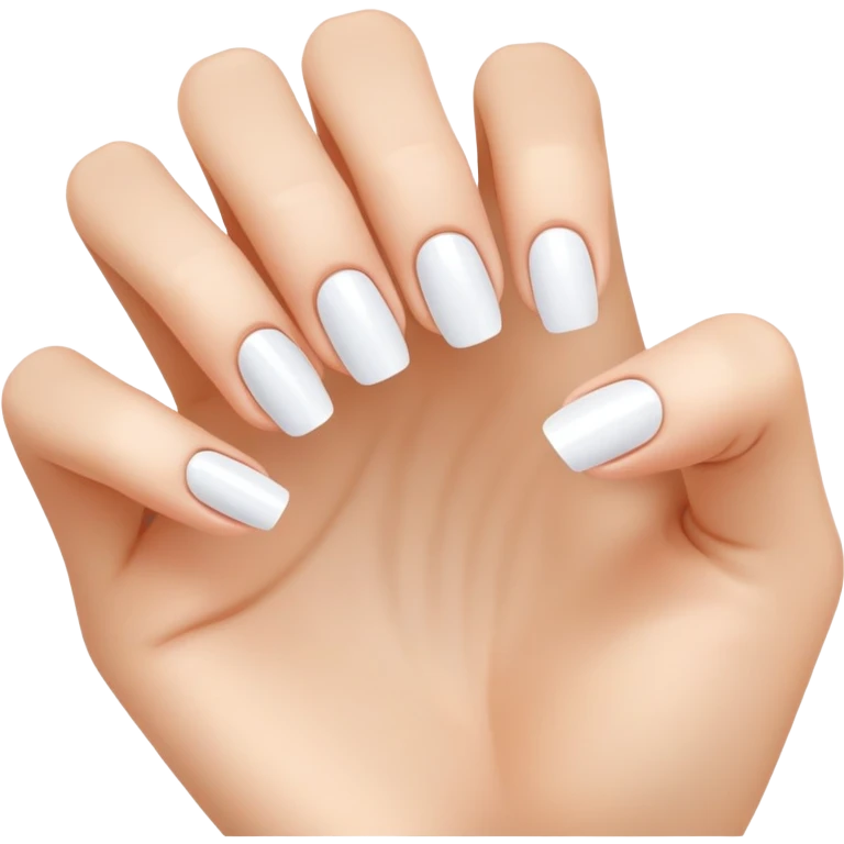 clean and short fingernails, simple and clear, healthy look emoji