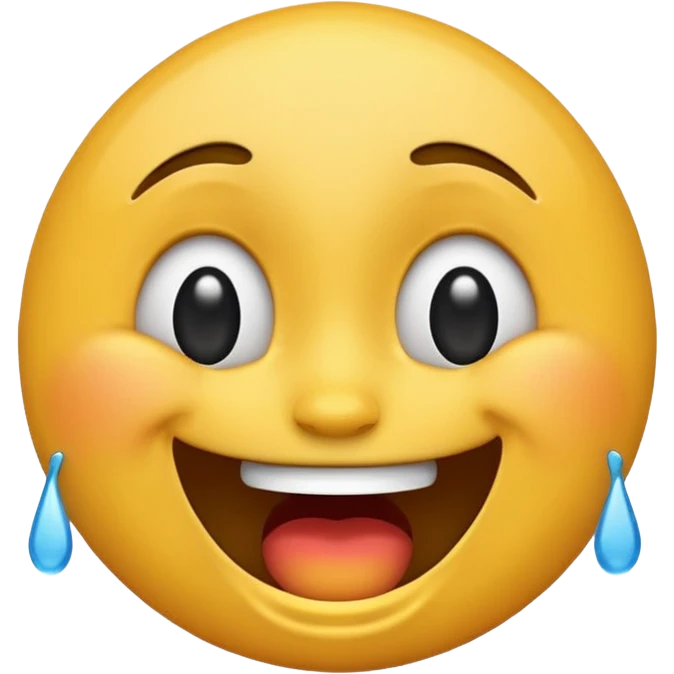 Crazy laughing emoji in tears emoji