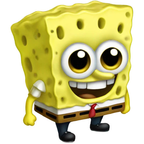 cute cartoon spongebob emoji