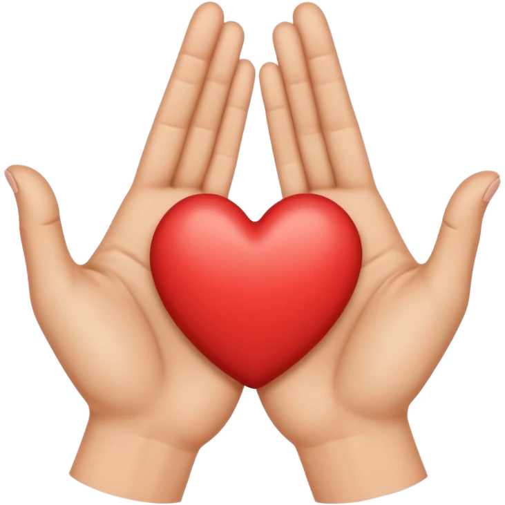 Half heart 2 fingers  emoji