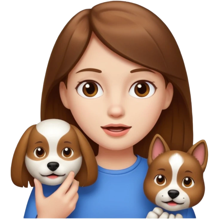 Fille brune et blanche qui a un ongle entre les canines emoji