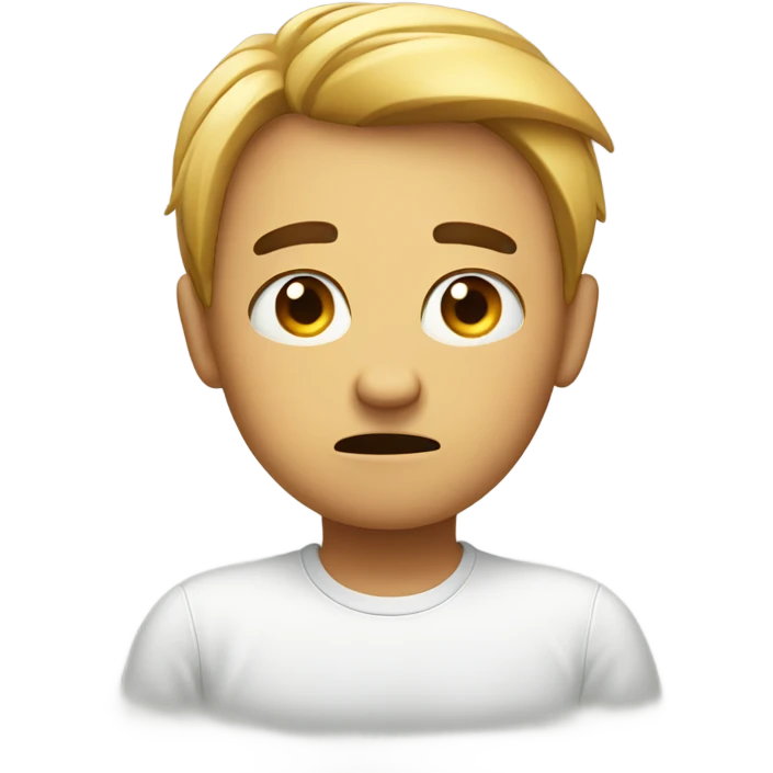 nervous and sad emoji