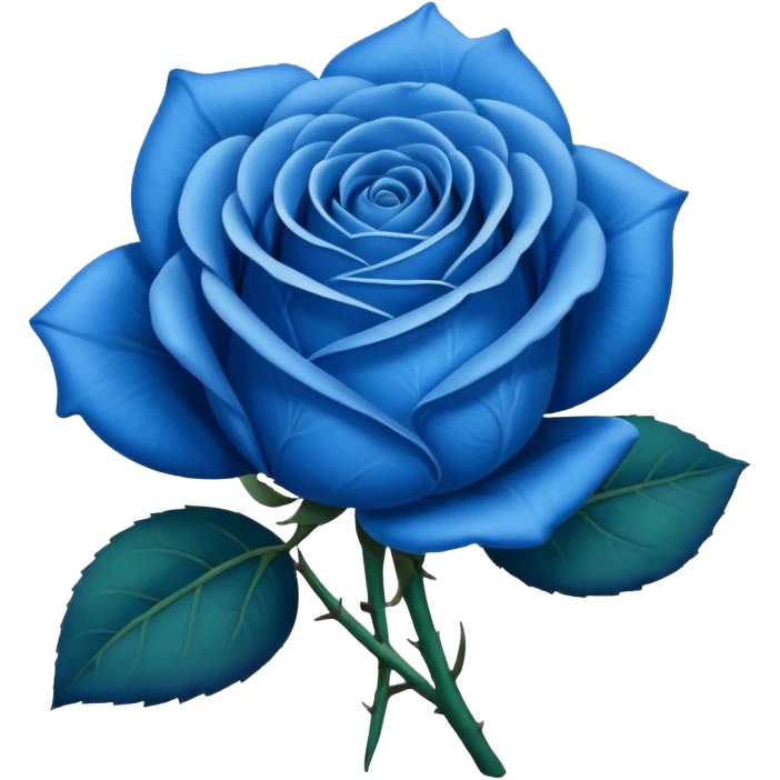 Rosa azul emoji