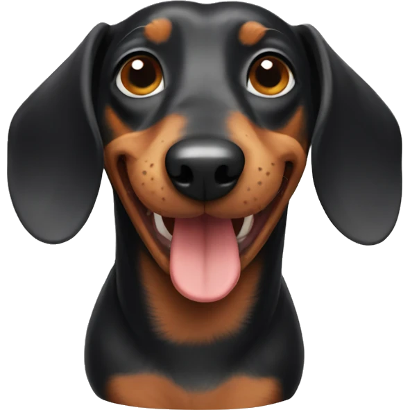 Smiling Dachshund emoji