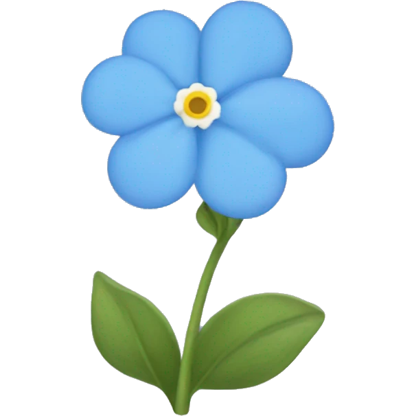 Forget me not flower  emoji