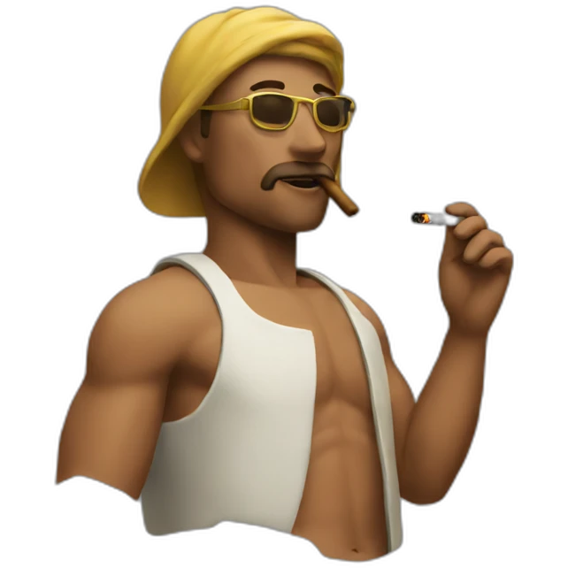 God smoking emoji
