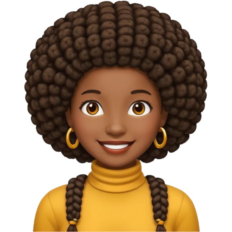 Trança afro emoji