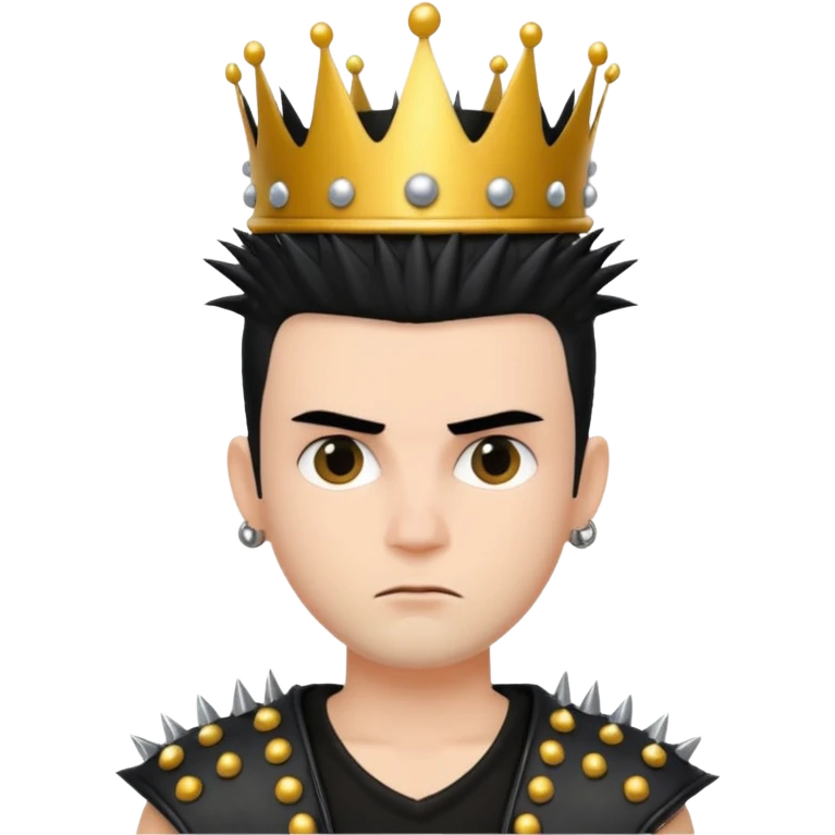 King punk with crown emoji