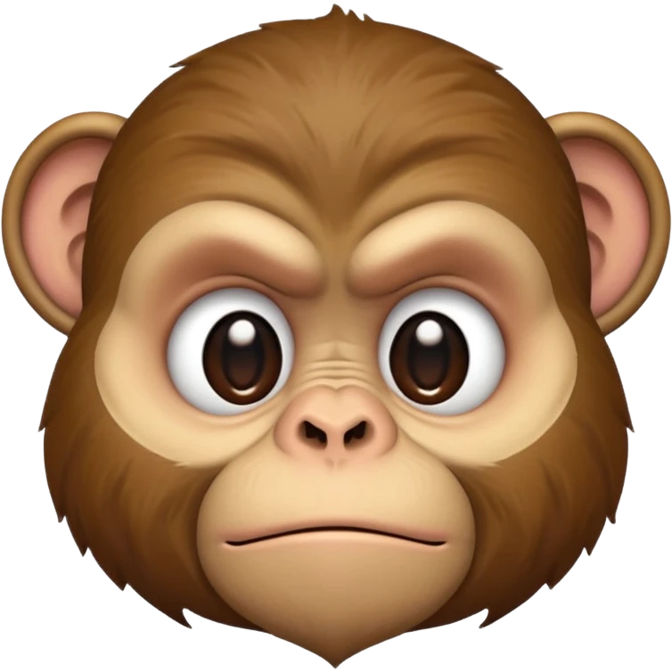 Monkey being grumpy emoji