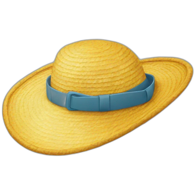 Sun hat emoji