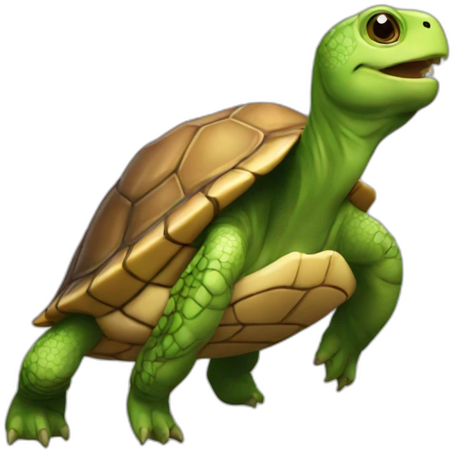 Tortue qui mange emoji