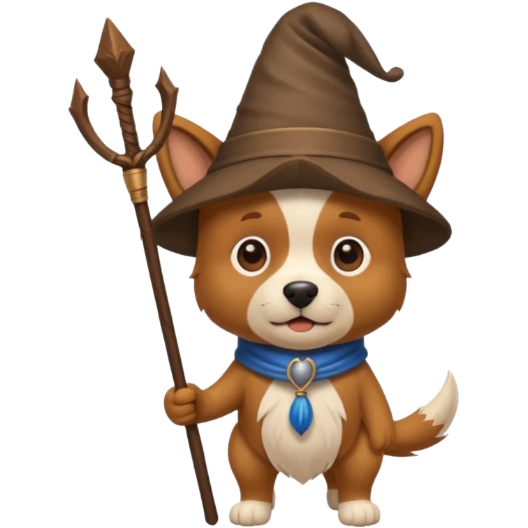 Dog wizard emoji