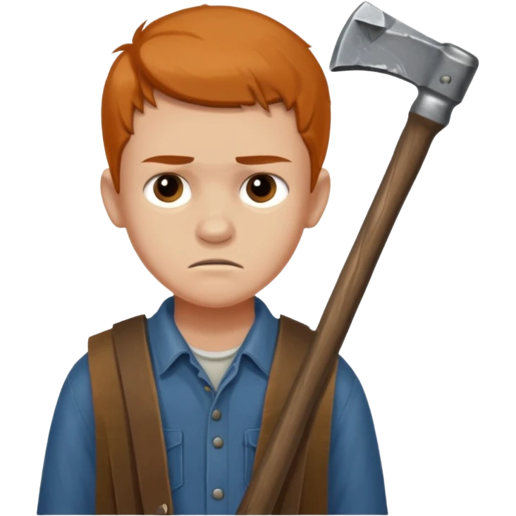 13 y/o Brian robeson at the beginning of Hatchet
struggling with his parents' recent divorce and harboring . He is angry, self-pitying
He is carrying a hatchet
He is in a single-engine plane with a pilot who soon suffers a heart attack, leaving Brian to navigate the crash and his new, harsh reality. emoji