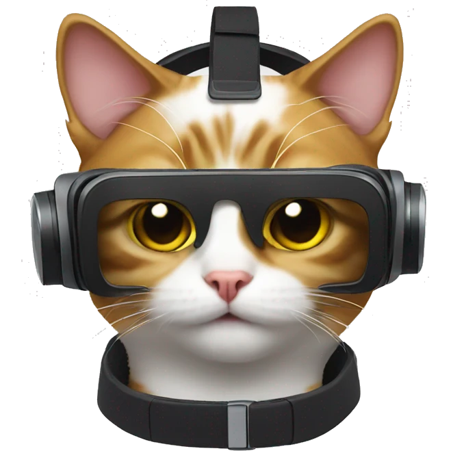 Cat wearing vr headset  emoji