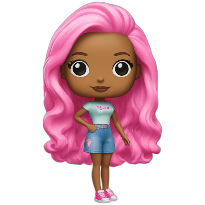 Funko pop de barbie emoji
