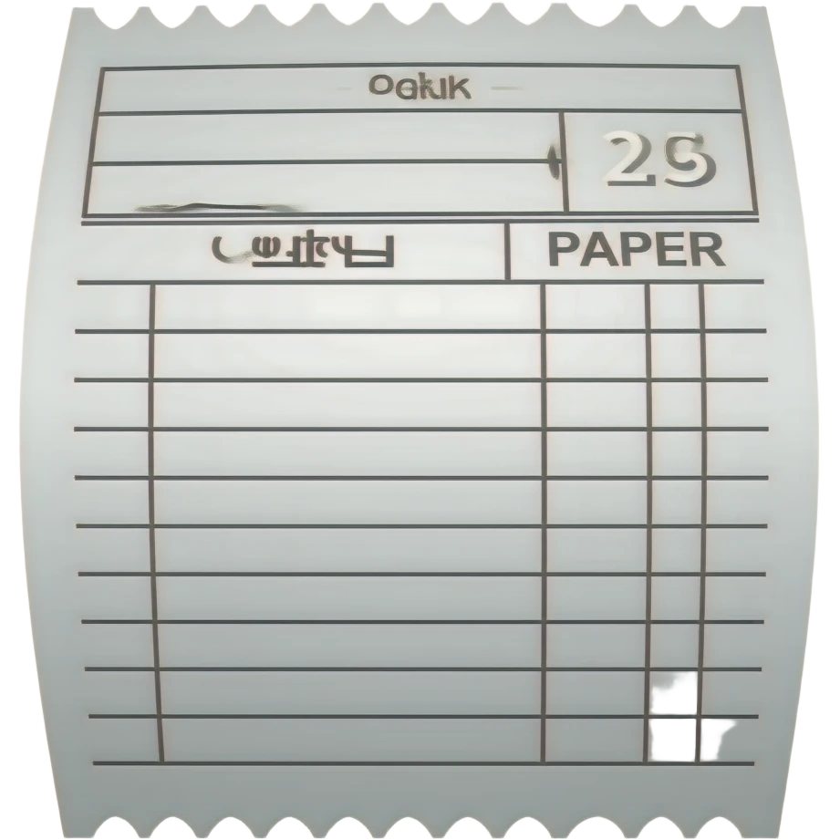 bill (restaurant paper check) emoji