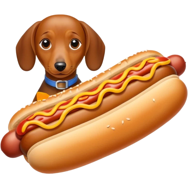 Hotdog on a dog  emoji