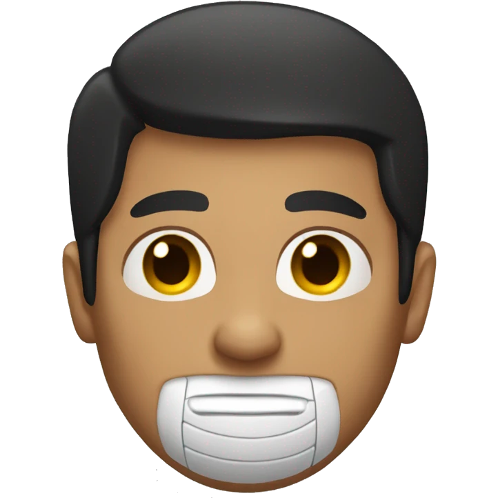 Man with tan skin with black hair and dark brown eyes playing soccer emoji