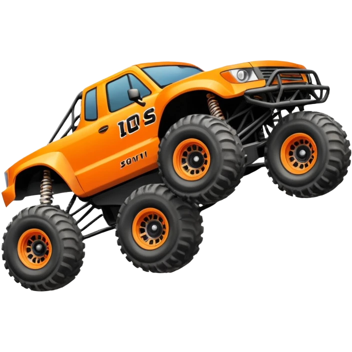 A trophy truck mid air emoji