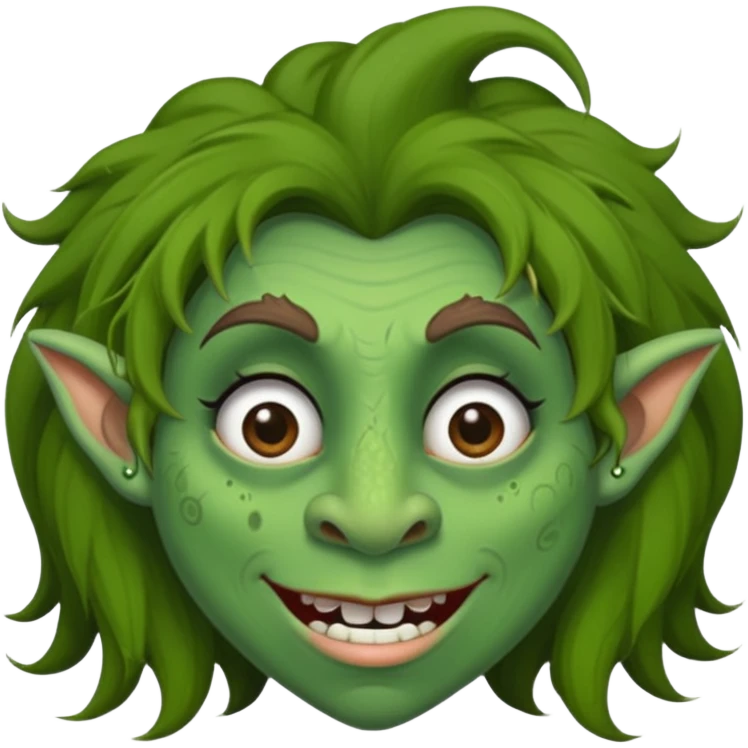 Princess troll ugly emoji