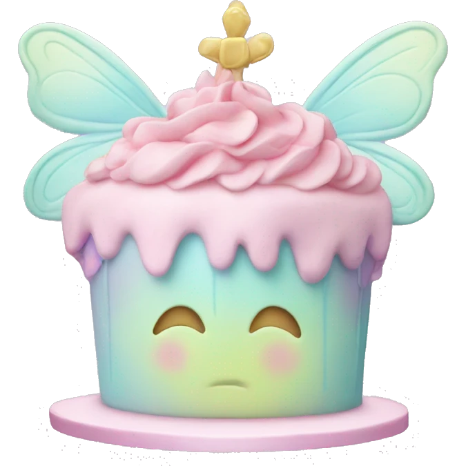 Fairy pastel cake emoji