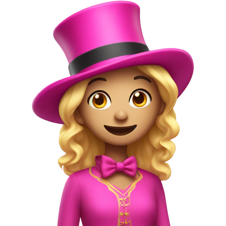 a wish with a pink top hat emoji