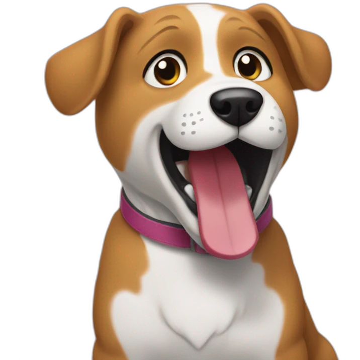 Perrito cantando emoji