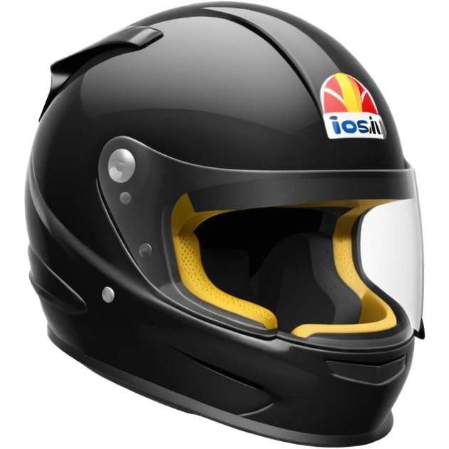 Formula 1 helmet black color emoji