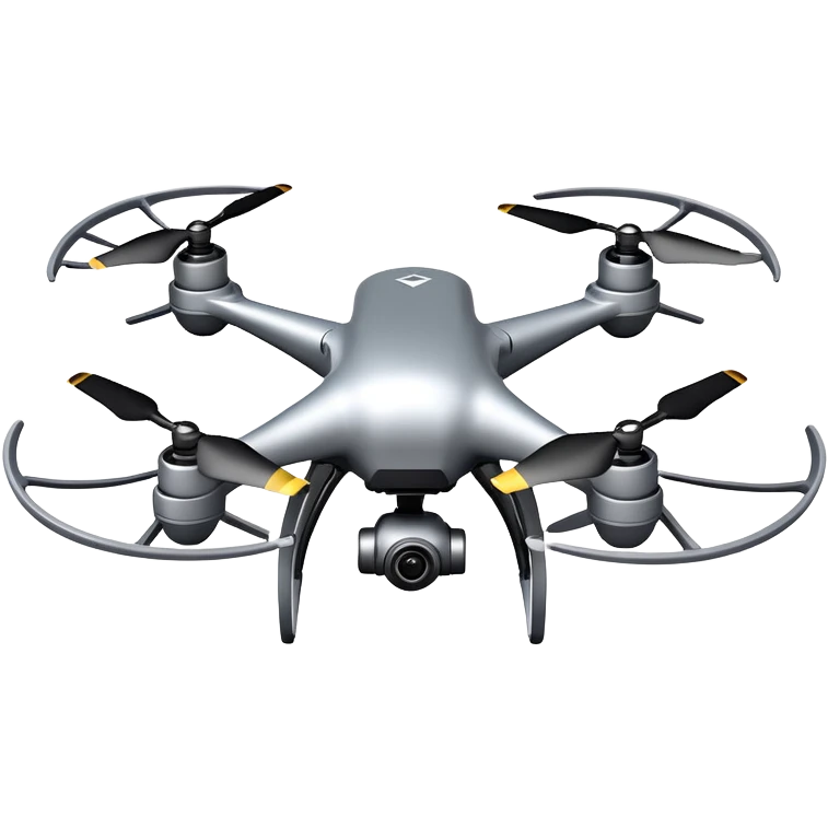 Quadcopter drone flying emoji