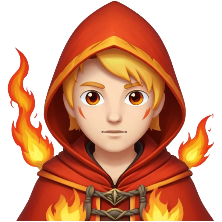 Fire mage with hood emoji