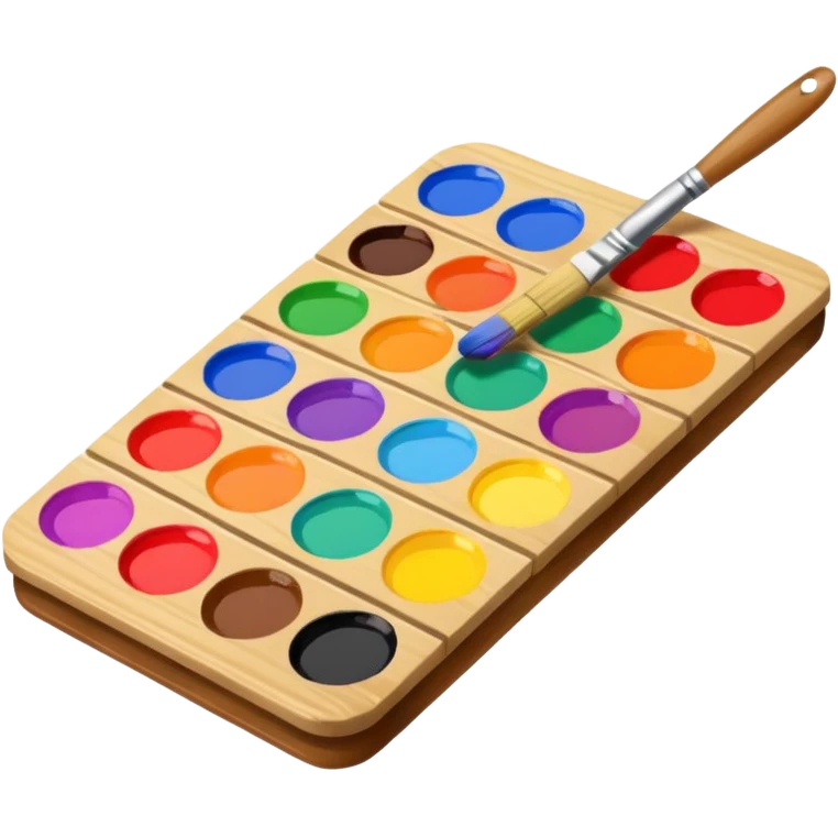 Palette with brush emoji