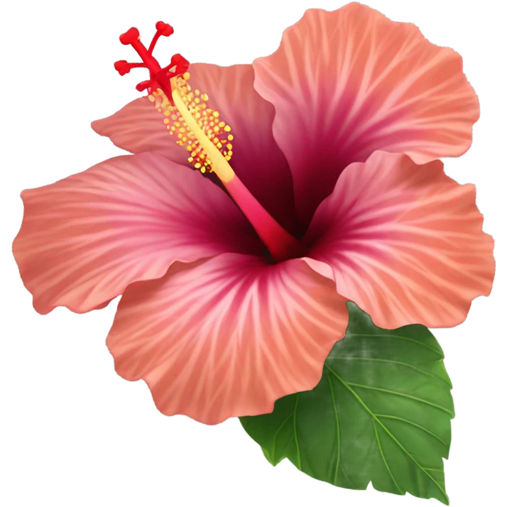 Hibiscus flower in detail emoji