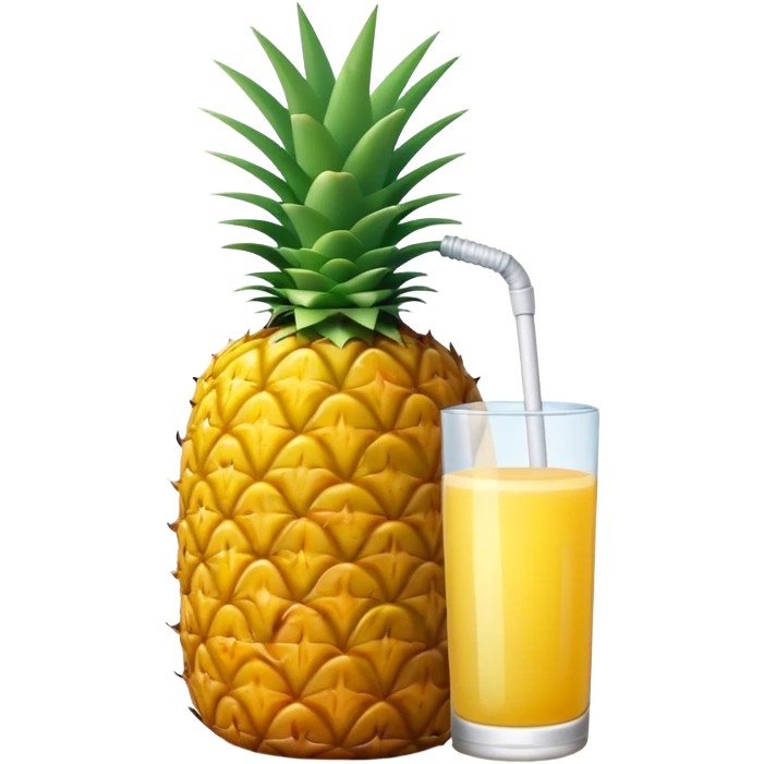 Pineapple juice bottle emoji