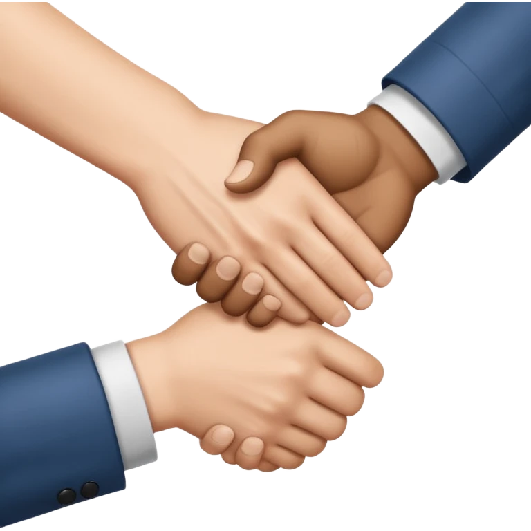 two white hands in a handshake emoji