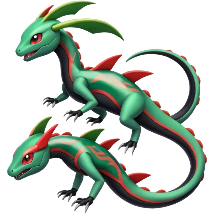 Meloetta-Rayquaza-Salandit-Pokémon-Fakémon-creature emoji